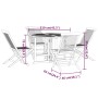 Set de comedor de jardín plegable 5 pzas madera maciza de teca de , Conjuntos de jardín - Ref: Foro24-3096573, Precio: 478,03...