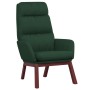 Sillón de relax con reposapiés tela verde oscuro de , Sillones - Ref: Foro24-3097568, Precio: 149,52 €, Descuento: %