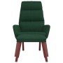 Sillón de relax con reposapiés tela verde oscuro de , Sillones - Ref: Foro24-3097568, Precio: 149,52 €, Descuento: %
