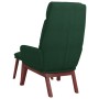 Sillón de relax con reposapiés tela verde oscuro de , Sillones - Ref: Foro24-3097568, Precio: 149,52 €, Descuento: %