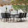 Juego de comedor para jardín 9 piezas negro | Foro24.es | Tu tienda online para hogar, jardín y más Foro24.es