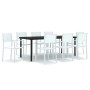 Juego de comedor para jardín 9 piezas blanco de , Conjuntos de jardín - Ref: Foro24-3099262, Precio: 622,56 €, Descuento: %