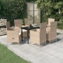Juego de comedor de jardín 7 piezas con cojines beige de , Conjuntos de jardín - Ref: Foro24-3099440, Precio: 806,10 €, Descu...