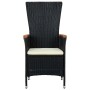 Juego de comedor de jardín 7 piezas con cojines negro de , Conjuntos de jardín - Ref: Foro24-3099428, Precio: 914,92 €, Descu...