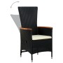 Juego de comedor de jardín 7 piezas con cojines negro de , Conjuntos de jardín - Ref: Foro24-3099428, Precio: 914,92 €, Descu...