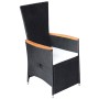 Juego de comedor de jardín 7 piezas con cojines negro de , Conjuntos de jardín - Ref: Foro24-3099461, Precio: 908,61 €, Descu...