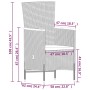 Juego de comedor de jardín 7 piezas con cojines negro de , Conjuntos de jardín - Ref: Foro24-3099461, Precio: 908,61 €, Descu...