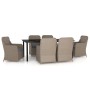 Juego de comedor para jardín 7 piezas con cojines marrón de , Conjuntos de jardín - Ref: Foro24-3099539, Precio: 1,00 €, Desc...