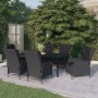 Juego de comedor de jardín 7 piezas gris oscuro de , Conjuntos de jardín - Ref: Foro24-3099641, Precio: 1,00 €, Descuento: %