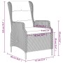 Juego de comedor de jardín 7 piezas gris oscuro de , Conjuntos de jardín - Ref: Foro24-3099641, Precio: 1,00 €, Descuento: %