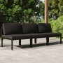 Sofá de jardín de 3 plazas con cojines aluminio gris antracita de , Conjuntos de jardín - Ref: Foro24-3107783, Precio: 528,82...