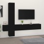 Set de muebles para TV 5 piezas madera contrachapada negro de , Muebles TV - Ref: Foro24-3114247, Precio: 197,93 €, Descuento...