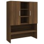 Armario de lavadora madera contrachapada color roble marrón de , Accesorios para lavadoras y secadoras - Ref: Foro24-3120184,...
