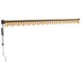 Toldo retráctil automático amarillo y blanco 4x3 m de , Toldos - Ref: Foro24-3154508, Precio: 350,27 €, Descuento: %