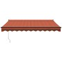 Toldo retráctil automático naranja y marrón 3,5x2,5 m de , Toldos - Ref: Foro24-3154517, Precio: 250,59 €, Descuento: %