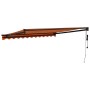 Toldo retráctil automático naranja y marrón 3,5x2,5 m de , Toldos - Ref: Foro24-3154517, Precio: 250,59 €, Descuento: %