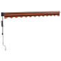 Toldo retráctil automático naranja y marrón 3,5x2,5 m de , Toldos - Ref: Foro24-3154517, Precio: 250,59 €, Descuento: %
