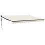 Toldo retráctil automático color crema 4x3 m de , Toldos - Ref: Foro24-3154503, Precio: 367,03 €, Descuento: %