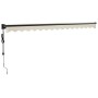 Toldo retráctil automático color crema 4x3 m de , Toldos - Ref: Foro24-3154503, Precio: 367,03 €, Descuento: %
