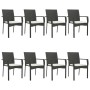 Set de comedor de jardín 9 pzas y cojines ratán sintético negro de , Conjuntos de jardín - Ref: Foro24-3185136, Precio: 693,0...
