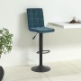Taburete de cocina de terciopelo azul de , Taburetes de cocina - Ref: Foro24-335756, Precio: 84,54 €, Descuento: %