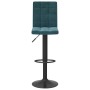 Taburete de cocina de terciopelo azul de , Taburetes de cocina - Ref: Foro24-335756, Precio: 84,54 €, Descuento: %