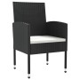 Juego de comedor de jardín 7 pzas ratán sintético y acero negro de , Conjuntos de jardín - Ref: Foro24-3203318, Precio: 459,8...