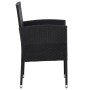 Juego de comedor de jardín 7 pzas ratán sintético y acero negro de , Conjuntos de jardín - Ref: Foro24-3203318, Precio: 459,8...