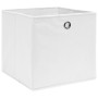 Cajas de almacenaje 4 uds tela no tejida blanco 28x28x28 cm de , Cestas para almacenaje - Ref: Foro24-325207, Precio: 22,32 €...