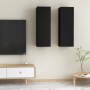 Muebles para TV 2 uds madera contrachapada negro 30,5x30x90 cm de , Muebles TV - Ref: Foro24-803347, Precio: 83,91 €, Descuen...