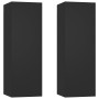 Muebles para TV 2 uds madera contrachapada negro 30,5x30x90 cm de , Muebles TV - Ref: Foro24-803347, Precio: 83,91 €, Descuen...