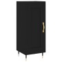 Aparador de madera contrachapada negro 34,5x34x90 cm de , Aparadores - Ref: Foro24-830421, Precio: 64,15 €, Descuento: -5%%
