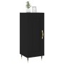 Aparador de madera contrachapada negro 34,5x34x90 cm de , Aparadores - Ref: Foro24-830421, Precio: 64,15 €, Descuento: -5%%