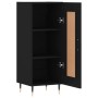 Aparador de madera contrachapada negro 34,5x34x90 cm de , Aparadores - Ref: Foro24-830421, Precio: 64,15 €, Descuento: -5%%