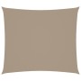 Toldo de vela rectangular tela Oxford gris taupe 2x2,5 m en Sombrillas | Comprar online en Foru.es