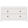 Armario auxiliar madera maciza de pino blanco 100x40x54 cm de , Aparadores - Ref: Foro24-821775, Precio: 165,23 €, Descuento:...