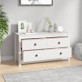 Armario auxiliar madera maciza de pino blanco 100x40x54 cm de , Aparadores - Ref: Foro24-821775, Precio: 165,23 €, Descuento:...