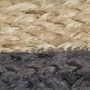 Alfombra hecha a mano de yute con borde gris oscuro 90 cm de , Alfombras - Ref: Foro24-133677, Precio: 29,33 €, Descuento: %