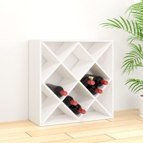 Botellero de madera maciza de pino blanco 62x25x62 cm de , Armarios para vino y licores - Ref: Foro24-821543, Precio: 83,48 €...