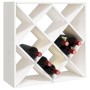 Botellero de madera maciza de pino blanco 62x25x62 cm de , Armarios para vino y licores - Ref: Foro24-821543, Precio: 83,48 €...