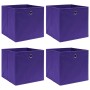 Cajas de almacenaje 4 uds tela no tejida morado 28x28x28 cm de , Cestas para almacenaje - Ref: Foro24-325211, Precio: 22,65 €...