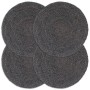 Manteles individuales redondos 4 uds yute gris oscuro liso 38cm de , Manteles individuales - Ref: Foro24-133836, Precio: 26,8...