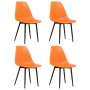 Sillas de comedor 4 unidades PP naranja de , Sillas de comedor - Ref: Foro24-338061, Precio: 155,06 €, Descuento: -5%%