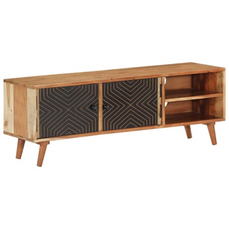Mueble de TV madera maciza de acacia 112x30x40 cm de , Muebles TV - Ref: Foro24-351621, Precio: 206,72 €, Descuento: %
