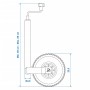 ProPlus Rodillo tensor 48 mm con neumático de aire 26x8,5 cm | Foro24.es | Tu tienda online para hogar, jardín y más Foro24.es