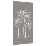 Adorno de pared de jardín acero corten diseño palmera 105x55 cm de , Carteles, copias y arte visual - Ref: Foro24-824485, Pre...