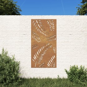 Adorno de pared de jardín acero corten diseño de hoja 105x55 cm de , Carteles, copias y arte visual - Ref: Foro24-824493, Pre...