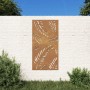Adorno de pared de jardín acero corten diseño de hoja 105x55 cm de , Carteles, copias y arte visual - Ref: Foro24-824493, Pre...