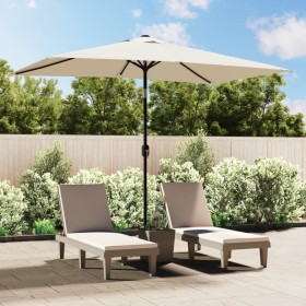 Sombrilla rectangular blanco arena 200x300 cm de , Sombrillas - Ref: Foro24-40772, Precio: 66,85 €, Descuento: %