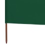 Paravientod de playa de 3 paneles tela verde 400x160 cm de , Sombrillas - Ref: Foro24-47149, Precio: 61,47 €, Descuento: -5%%